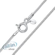   Amberta® Gioielli  -925 Sterling Silver női szegélyláncos lánc 1,1 mm széles 45 cm hosszú