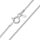 Amberta® Gioielli  -925 Sterling Silver női szegélyláncos lánc 1,1 mm széles 45 cm hosszú