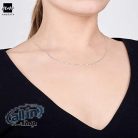 Amberta® Gioielli -  női  nyaklánc 925 Sterling ezüst velencei háló modell-szélleség1 mm – hosszúság -60cm 