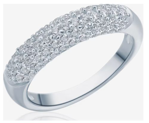 Rafaela Donata női gyűrű, ezüst és fehér cirkónia,52-es méret