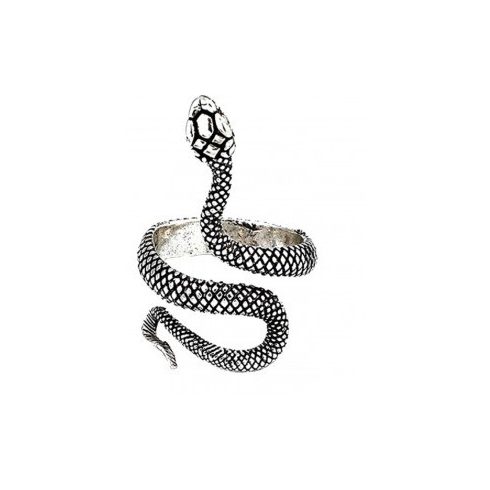 Ouceanwin  punk gótikus kígyógyűrű, vintage nyitott gyűrű rozsdamentes acélból, állítható uniszex