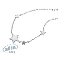   SHEGRACE csillag nyaklánc, 925 sterling ezüst nyaklánc nőknek zománcozott csillagokkal