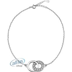   Sofia Milani - 925 ezüst női karkötő - cirkóniákkal - kör medál 