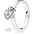 Pandora szív lakatgyűrű, sterling ezüst 196571(58-as)