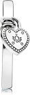 Pandora szív lakatgyűrű, sterling ezüst 196571(58-as)