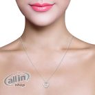 SOFIA MILANI - Női nyaklánc 925 ezüst - Globális Szív Világtérkép medál - 50268