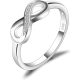 JewelryPalace Infinity Forever Love Cubic cirkónia gyűrű 925 Sterling ezüst-(57-es méret)