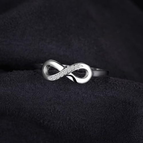 JewelryPalace Infinity Forever Love Cubic cirkónia gyűrű 925 Sterling ezüst-(57-es méret)