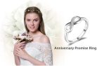 JewelryPalace Infinity Forever Love Cubic cirkónia gyűrű 925 Sterling ezüst-(57-es méret)