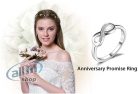 JewelryPalace Infinity Forever Love Cubic cirkónia gyűrű 925 Sterling ezüst-(57-es méret)