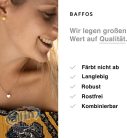 BAFFOS® fülbevaló nőknek –  kis, kerek , tartós rozsdamentes acélból