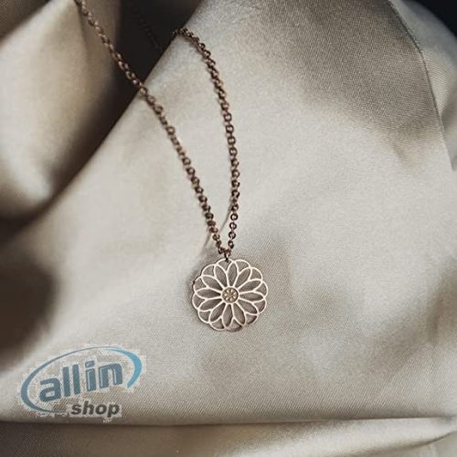 Tara rozsdamentes acél mandala nyaklánc jóga ékszer