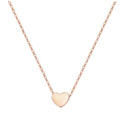   Happiness Boutique Minimál nyaklánc Rose Gold színben , szív  medállal, nikkel- és ólommentes