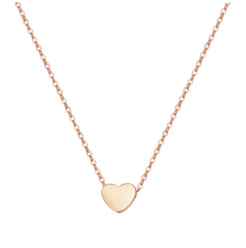 Happiness Boutique Minimál nyaklánc Rose Gold színben , szív  medállal, nikkel- és ólommentes