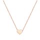 Happiness Boutique Minimál nyaklánc Rose Gold színben , szív  medállal, nikkel- és ólommentes