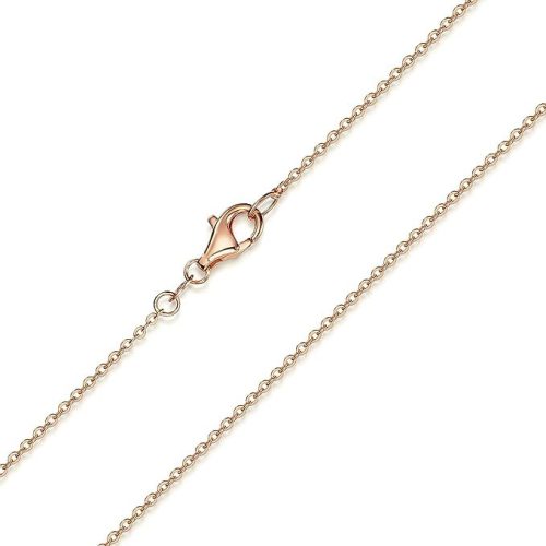 Materia K53 rózsa arany horgonylánc  925 sterling ezüst, 1 mm-es ezüst  (40 cm)
