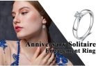 Jewelry Palace fehér aranyozott 925 Sterling ezüst , Class Solitaire eljegyzési gyűrű ,CZ kő(56-os)