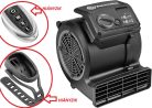 Vacmaster AM1202R Cardio54 edzőterem padlóventilátor távirányítós kerékpáros ventilátor csendes ventilátor-HASZNÁLT/HIÁNYOS