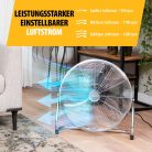  Tristar VE-5935 padlóventilátor fém, ezüst, 