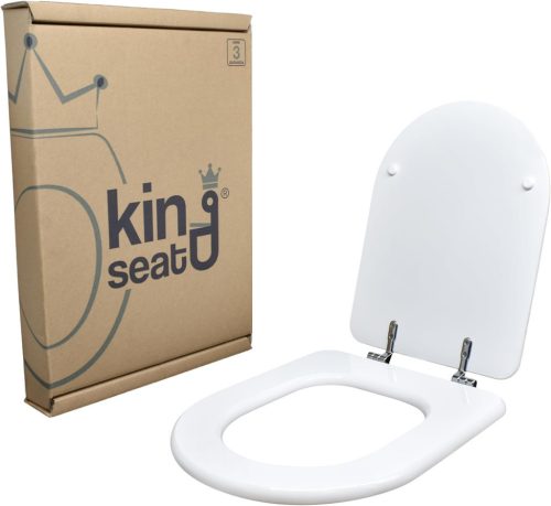 King Seat ‎EM724Y Dolomit Clodia dedikált WC-ülőke, fényes fehér-Csomagolás sérült