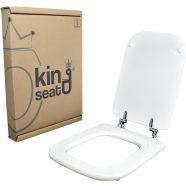   Ideal Standard MDF WC-ülőke, Conca sorozat , Fehér, krómozott sárgaréz zsanérokkal.