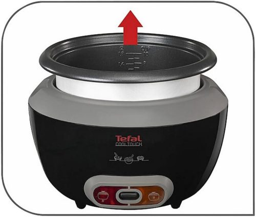 Tefal RK1568UK Cool Touch rizsfőző, (20 adag), 700 W, 1,8 liter, fekete