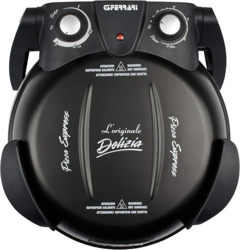 G3 Ferrari Delizia Pizzasütő tűzálló kőből készült sütőfelülettel, 390 ° C-ig terjedő hőszabályozóval, időzítő hangjelzéssel