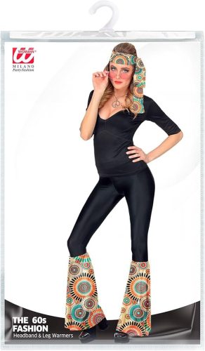 Widmann - Hippi szett a 60-as/70-es évek fejpánttal és lábmelegítőkkel Hippie Reggae Flower Power