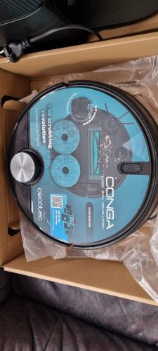 Cecotec Conga 11090 Spin Revolution robotporszívó és felmosó- Önürítő állomás, felmosás és szárítás, ultrahangos lézeres navigáció, 5000 Pa szívómotor 
