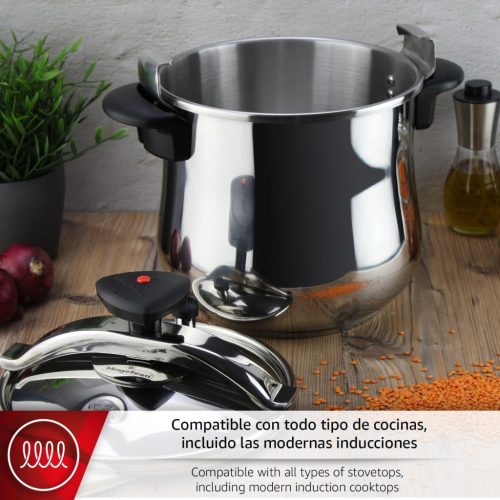 Gyorsfőző kukta, Magefesa, Rozsdamentes acél, 18/10, 6L