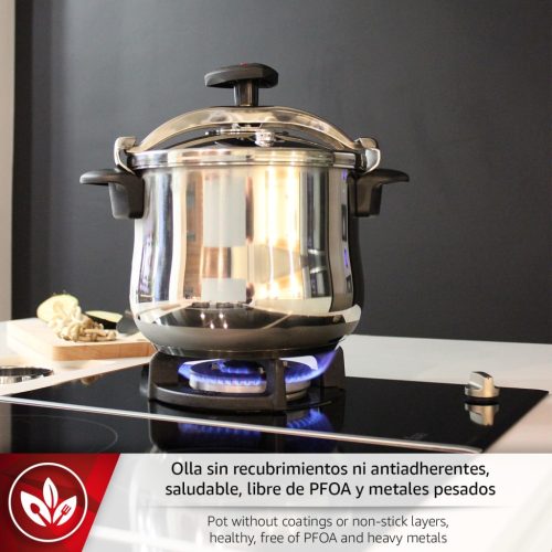 Gyorsfőző kukta, Magefesa, Rozsdamentes acél, 18/10, 6L