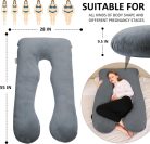 Chilling Home kismamapárna, U alakú oldalfekvő párna huzattal