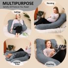 Chilling Home kismamapárna, U alakú oldalfekvő párna huzattal