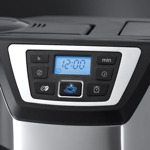 Russell Hobbs Victory (Chester) 22000-56 Grind & Brew darálós Kávéfőző, 1025 W, 1.25 l, 12 csészeadag, Fekete/Ezüstszürke