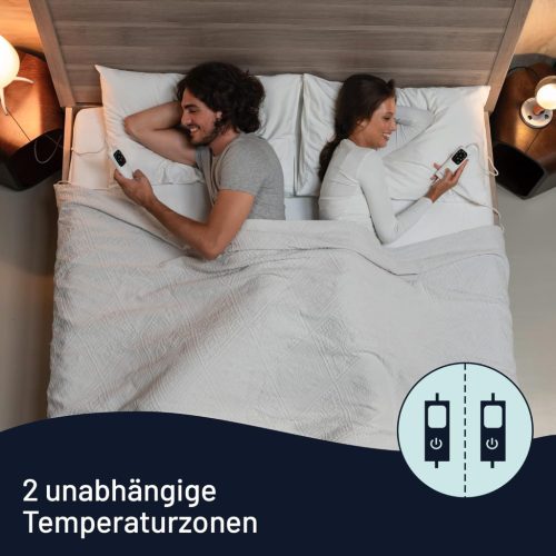 Imetec Scaldasonno Adapto Maxi kétszemélyes ágyra szerelhető termo alátét, 195 x 165 cm,