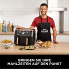 Ninja Foodi MAX kétzónás [AF400EUCP] forrólevegős fritőz,, 2 nagy fritőzrekesz, 6 funkció,, 9,5 liter, réz/fekete 