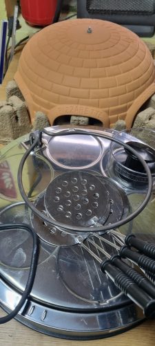 Emerio Pultsütő PO-115984, 1200 W, Tapadásmentes, Kerámia,, 6 Pizza Kapacitás-