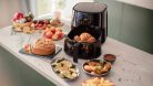 Philips Airfryer 3000 XL sorozat, 6,2 l (1,2 kg), légkeveréses fritőz 14 az 1-ben funkcióval, 90%-kal kevesebb zsír, Rapid Air technológia, digitális kijelző 7 előre beállított programmal (HD9270/90)