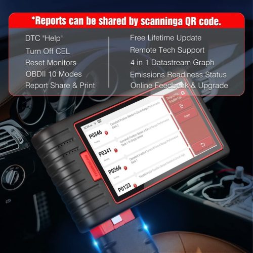 Thinkcar Thinkscan MAX2 OBD2 diagnosztikai eszköz minden járműhöz, minden rendszerdiagnosztika OBD2 diagnosztikai eszköz Bluetooth-szal 28 visszaállítással, olaj, DPF, IMMO, ingyenes szoftverfrissítés, vezeték nélküli kapcsolat
