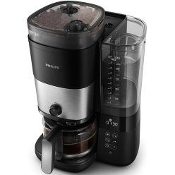   Philips HD7900/50 All-in-1 Brew kávéfőző, Integrált daráló, Dupla tartály kávébabhoz, Állandó szűrő, Cseppmentes funkció, LED kijelző, Kivehető víztartály(Használt)
