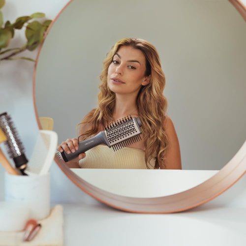 CECOTEC CeramicCare Triangle 5v1 elektromos hajkefe, hosszúkás, 1200 W, háromszög alakú, kerámia, gubancolódásgátló