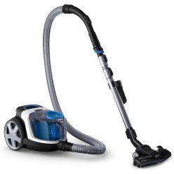   PHILIPS PowerPro kompakt porszívó - Könnyű, Porzsák nélküli, 750 W szívóteljesítmény, TriActive szívófej kemény padlókhoz és szőnyegekhez, Allergy H13 HEPA szűrő, PowerCyclone 5 technológia (FC9332/09)