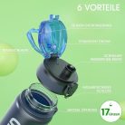 Sahara Sailor sport kulacs – BPA-mentes Tritan anyagból, szivárgásmentes vizespalack edzéshez és túrázáshoz, 500ml
