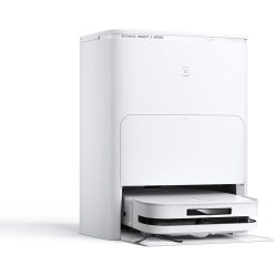   ECOVACS DEEBOT X5 Omni, Robotporszívó állomással, 12800Pa, ZeroTangle, TruEdge Adaptív Nedves Tisztítás, Mosás 70°C-os forró vízben, 15 mm-es emelőpárnák, Fehér