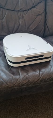ECOVACS DEEBOT X5 Omni, Robotporszívó állomással, 12800Pa, ZeroTangle, TruEdge Adaptív Nedves Tisztítás, Mosás 70°C-os forró vízben, 15 mm-es emelőpárnák, Fehér