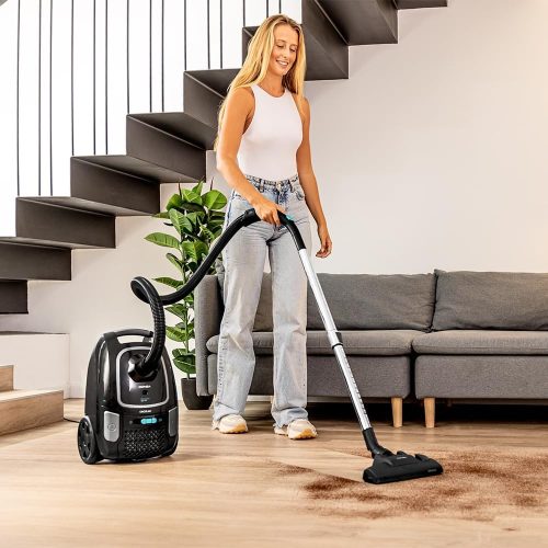 Cecotec Conga Powerbag 4000 XL kézi porszívó 4 literes zsákkal, 890 W, nagy hatékonyságú szűrő, teleszkópos fémcső 
