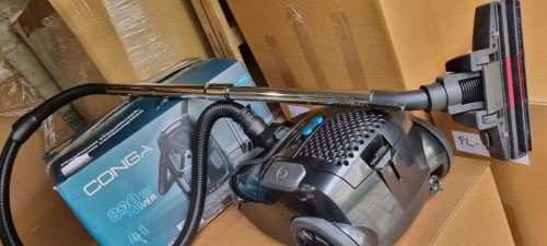 Cecotec Conga Powerbag 4000 XL kézi porszívó 4 literes zsákkal, 890 W, nagy hatékonyságú szűrő, teleszkópos fémcső 