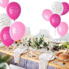 Kommunion dekoráció szett lányoknak – 132 darabos, rózsaszín