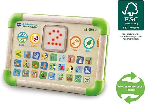 VTech Baby Interaktív Német verzió,Fa Tanuló Tablet