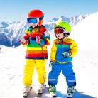 Fengzio Síkesztyűk gyerekeknek, vízálló és szélálló, meleg téli kesztyűk, sportkesztyűk, snowboardhoz (M) méret